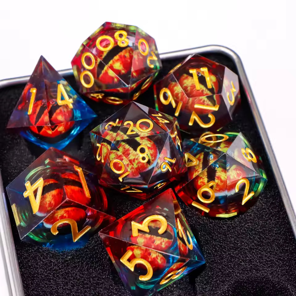 Dragon Eye Liquid-Core Dice Set